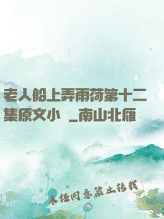 老人船上弄雨荷第十二集原文小說
