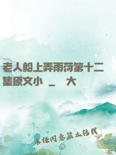 老人船上弄雨荷第十二集原文小說
