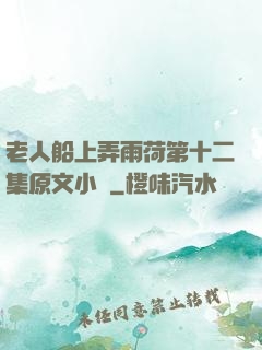 老人船上弄雨荷第十二集原文小說