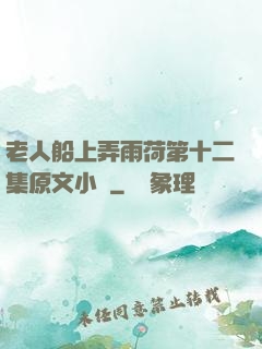 老人船上弄雨荷第十二集原文小說