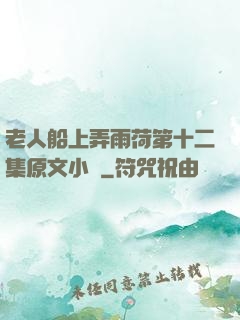 老人船上弄雨荷第十二集原文小說