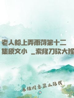 老人船上弄雨荷第十二集原文小說