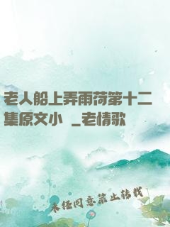 老人船上弄雨荷第十二集原文小說