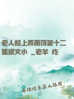 老人船上弄雨荷第十二集原文小說
