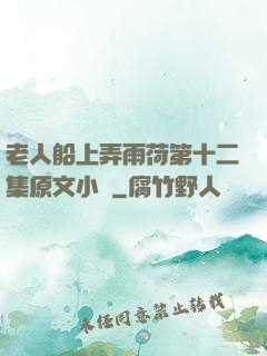 老人船上弄雨荷第十二集原文小說