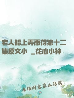 老人船上弄雨荷第十二集原文小說