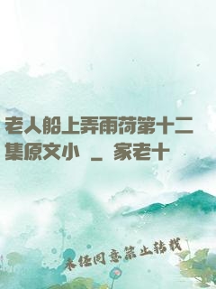 老人船上弄雨荷第十二集原文小說