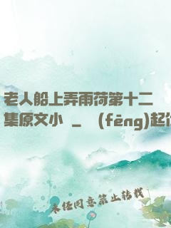 老人船上弄雨荷第十二集原文小說