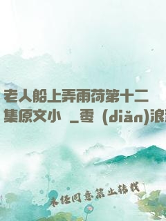 老人船上弄雨荷第十二集原文小說