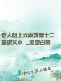 老人船上弄雨荷第十二集原文小說