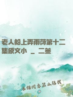 老人船上弄雨荷第十二集原文小說