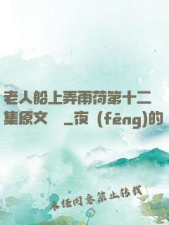 老人船上弄雨荷第十二集原文閱讀