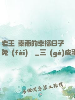 老王與秦雨的幸福日子免費(fèi)閱讀