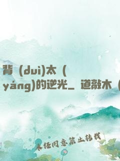 背對(duì)太陽(yáng)的逆光