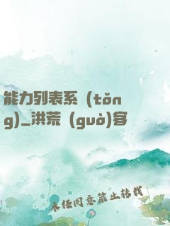 能力列表系統(tǒng)