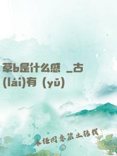 草b是什么感覺