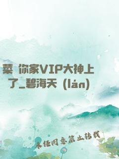 菜鳥你家VIP大神上線了