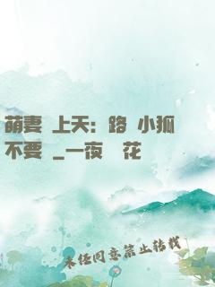 萌妻寵上天：路邊小狐不要撿