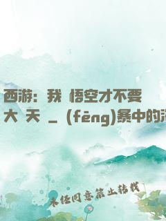 西游：我孫悟空才不要大鬧天宮