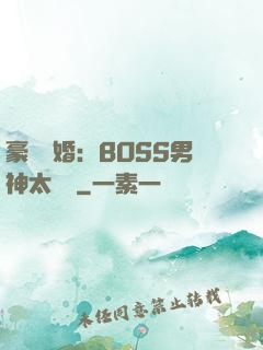 豪門閃婚：BOSS男神太難纏