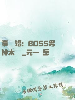 豪門閃婚：BOSS男神太難纏