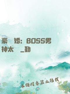 豪門閃婚：BOSS男神太難纏