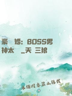 豪門閃婚：BOSS男神太難纏