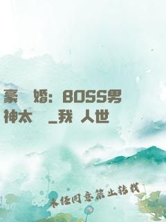豪門閃婚：BOSS男神太難纏