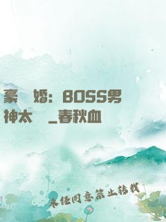 豪門閃婚：BOSS男神太難纏
