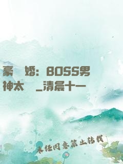 豪門閃婚：BOSS男神太難纏