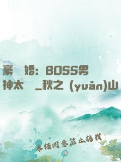 豪門閃婚：BOSS男神太難纏
