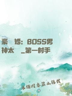 豪門閃婚：BOSS男神太難纏