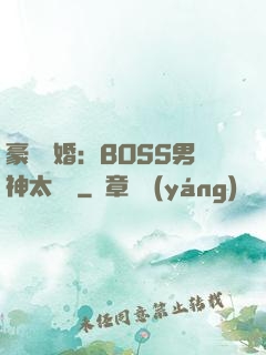 豪門閃婚：BOSS男神太難纏