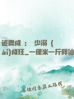 追妻成癮：莊少溺愛(ài)成狂
