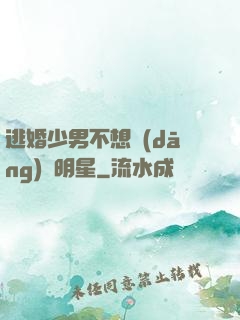 逃婚少男不想當(dāng)帶明星