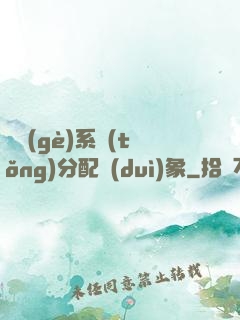 這個(gè)系統(tǒng)分配對(duì)象