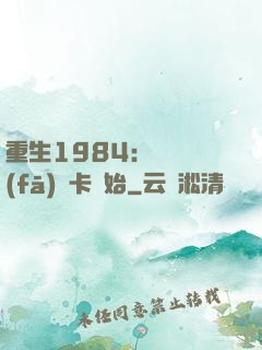 重生1984：從開發(fā)漢卡開始