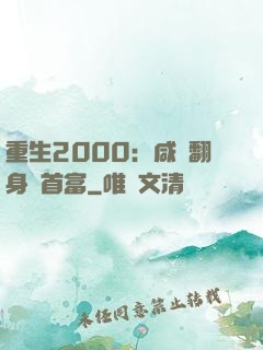 重生2000：咸魚翻身變首富