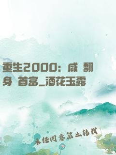重生2000：咸魚翻身變首富
