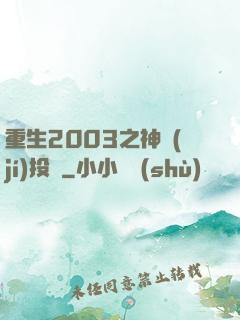 重生2003之神級(jí)投資