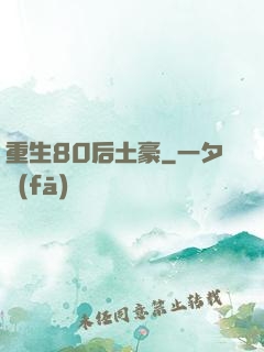 重生80后土豪