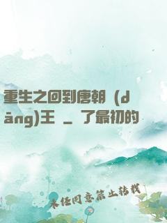 重生之回到唐朝當(dāng)王爺