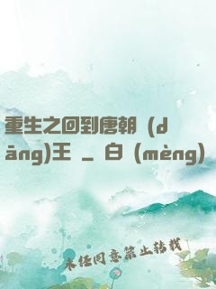 重生之回到唐朝當(dāng)王爺