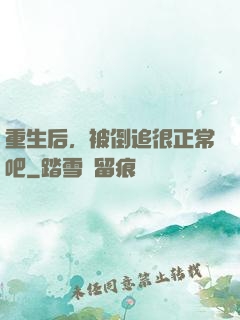重生后，被倒追很正常吧