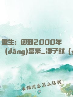 重生：回到2000年當(dāng)富豪