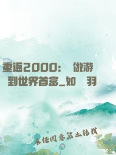 重返2000：從做游戲到世界首富