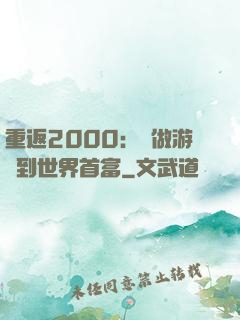 重返2000：從做游戲到世界首富