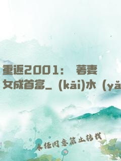 重返2001：帶著妻女成首富