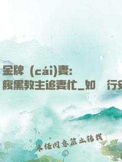 金牌財(cái)妻：腹黑教主追妻忙