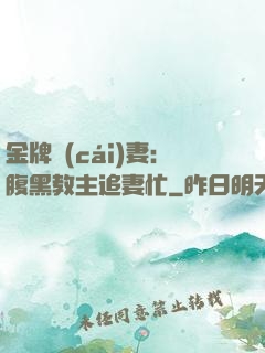 金牌財(cái)妻：腹黑教主追妻忙